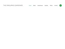 Tablet Screenshot of blog.theenduringgardener.com